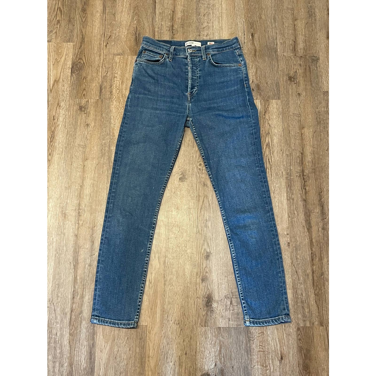 Re/Done Blue Skinny Jeans